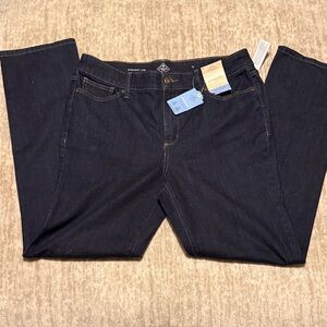 NWT St. John's Bay Dark Blue Straight Leg Jeans